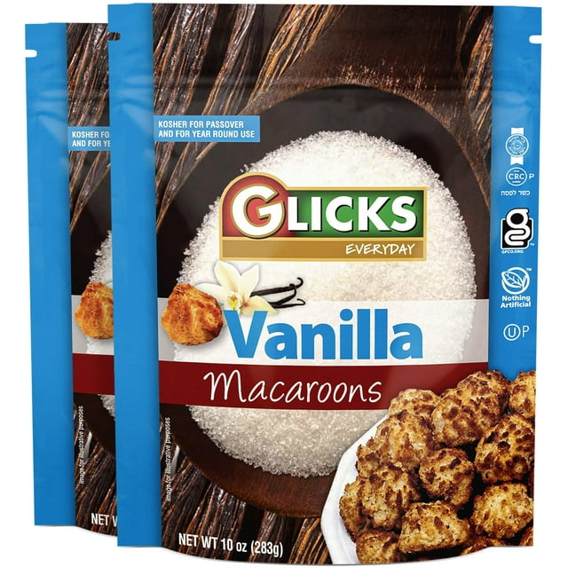 Glicks Gluten Free Vanilla Bdf6 Flavored Coconut Macaroons 10 Oz 2 Pack Grain Free Dairy Free