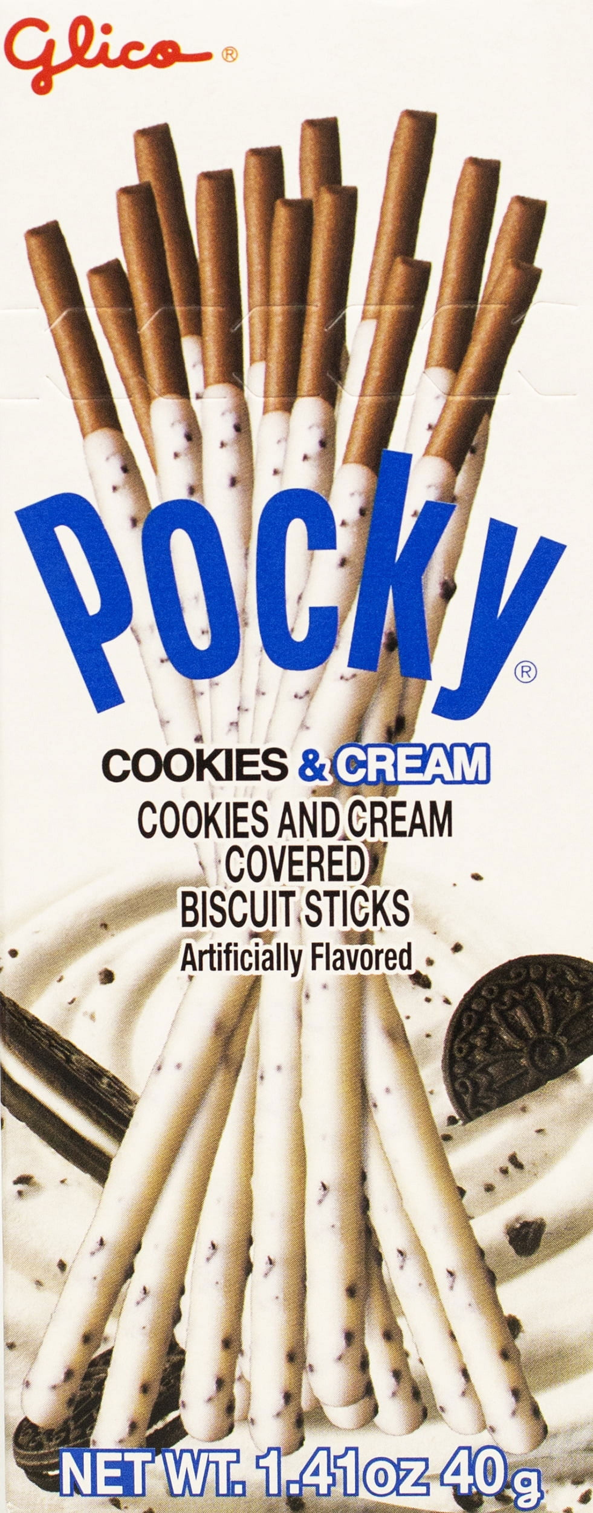 Glico 1.41 oz Pocky Cookies & Cream - Pack of 20 