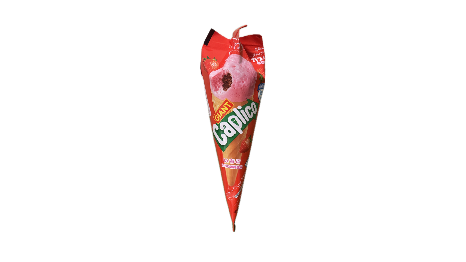 Glico Giant Caplico Strawberry Chocolate Ice Cream Cone