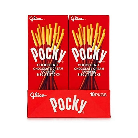 Glico Pocky Biscuit Stick, Chocolate - 10 count, 1.41 oz each