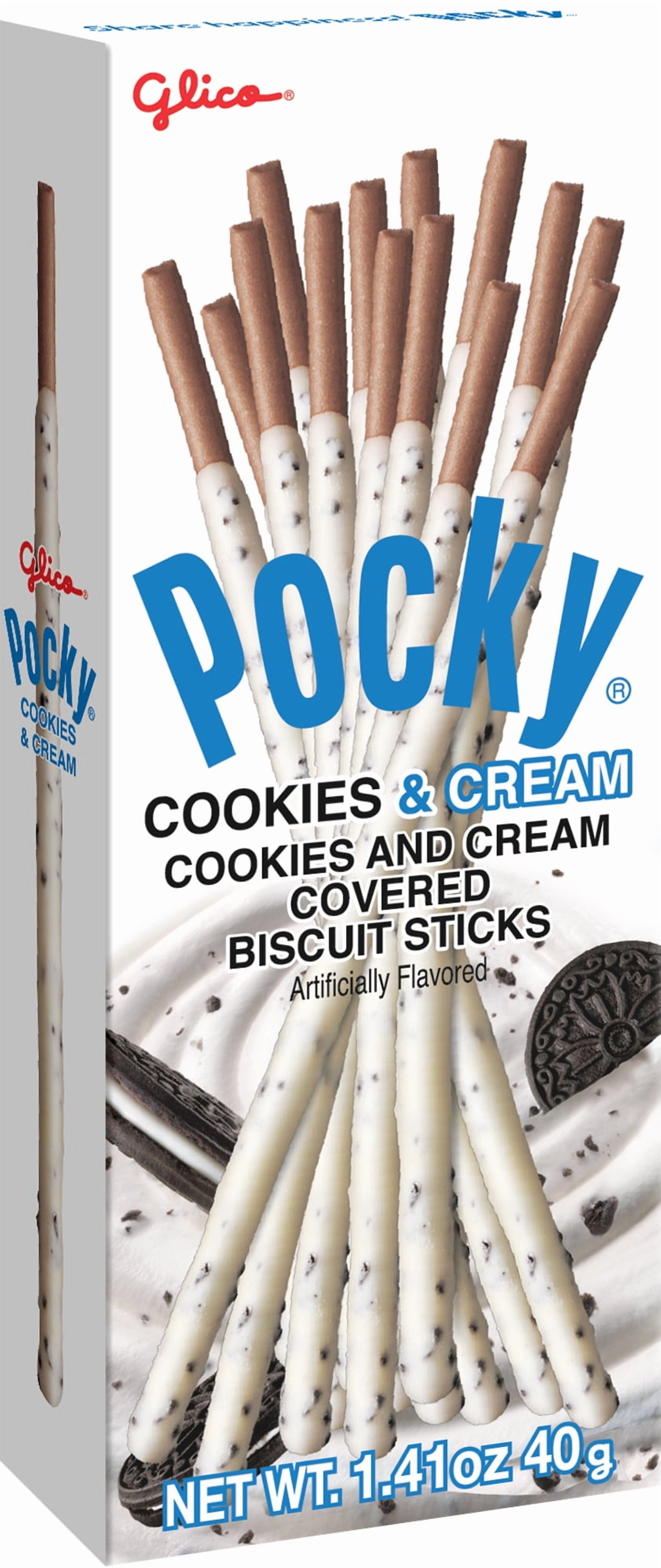 Glico Pocky Biscuit Sticks, Cookies & Cream, 1.41 Oz
