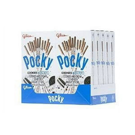 Glico Pocky Biscuit Sticks, Cookies & Cream, 1.41 oz ( Pack of 10 )