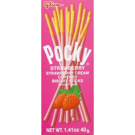 Glico Pocky Biscuit Sticks, Strawberry, 1.41 Oz