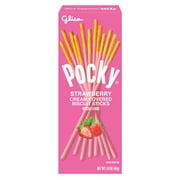 Glico Pocky Strawberry Cream Covered Biscuit Sticks, 1.41 oz