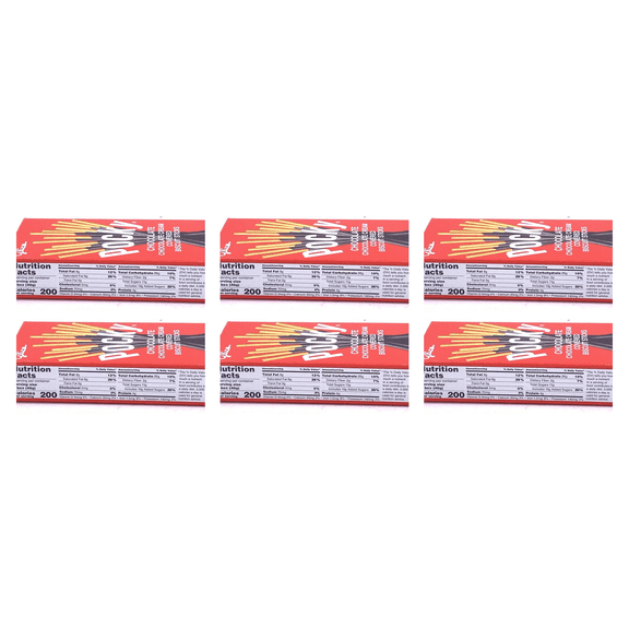 Glico Pocky Chocolate Covered Biscuit Sticks, 1.41 oz. (Pack of 6)