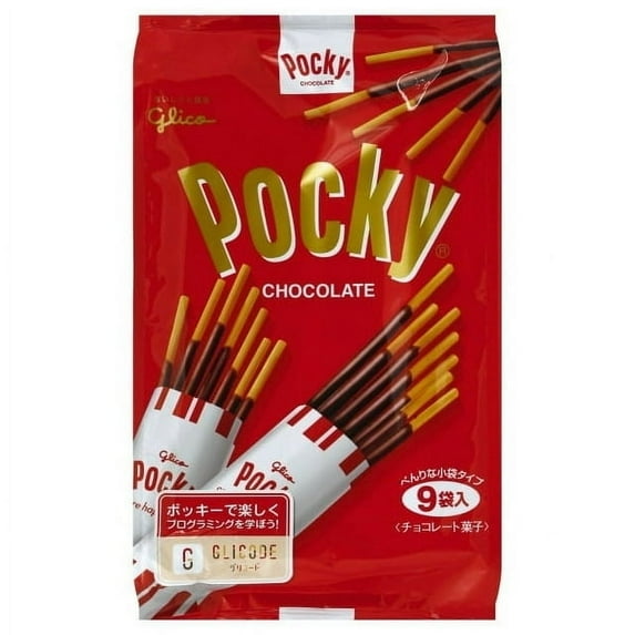 Glico Pocky Chocolate, Family Pack Party Pack, 9 Pack