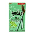 thumbnail image 1 of Glico Pocky Limited Edition Mint Cream Covered Cocoa Biscuit Sticks, 2 Packs 2.14 Ounce - 10 Count Display Box, 1 of 3