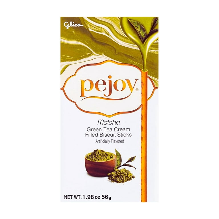 Glico Pejoy Matcha Green Tea Filled Baked Biscuit Sticks, 1.98 oz