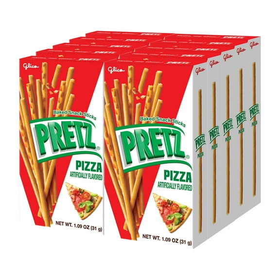 Glico Pretz Biscuit Stick, Pizza Flavored, 1.09 Ounce (Pack Of 10)