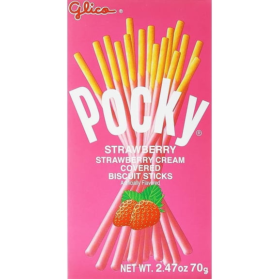 Glico, Strawberry Pocky Sticks, 2.47 oz