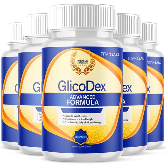 GlicoDex Advanced Formula Blood Support for Health and Wellness Glico Dex 300 Capsules