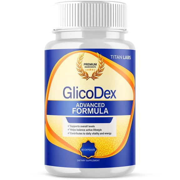 GlicoDex Advanced Formula Blood Support for Health and Wellness Glico Dex 60 Capsules