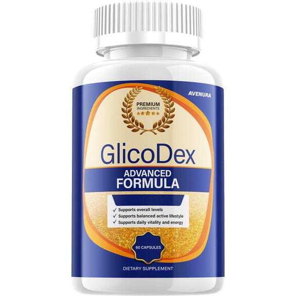 GlicoDex Capsules Glico Dex Natural Blend Advanced Formula for Health Support, 1 Pack, 60 Capsules