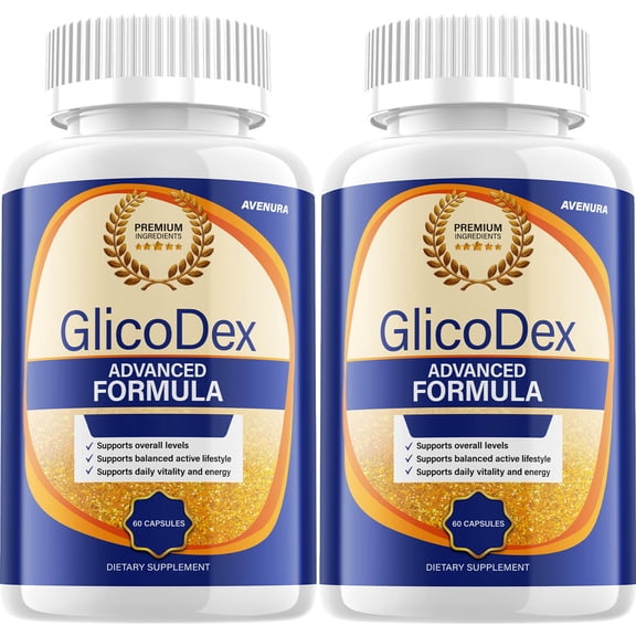 GlicoDex Capsules Glico Dex Natural Blend Advanced Formula for Health Support, 2 Pack, 120 Capsules