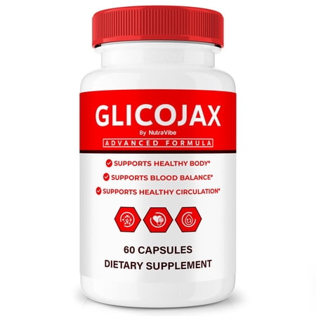 GlicoJax – Original Formula with a Clean Blend to Support Healthy Circulation, Natural Energy & Balanced Levels | Just 2 Easy-to-Swallow Pills Daily (60 Capsules)