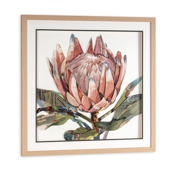 Glid Design House Petal Palette Collage II, 30" Shadow Box