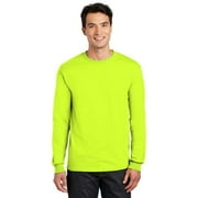 Glidan® – DryBlend Cotton/Poly Long Sleeve T-shirt | Safety Green Color | 5.5 Oz Size - S | Buy from GILDAN