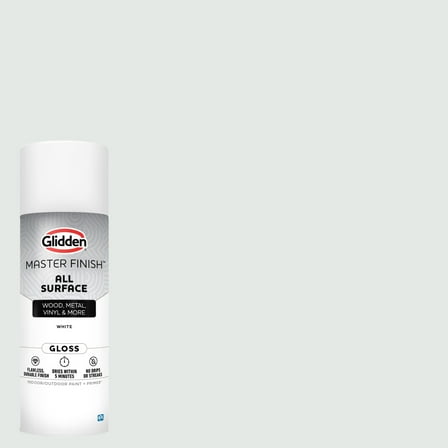 Glidden 12 oz. Gloss White Interior/Exterior All Surface Spray Paint and Primer