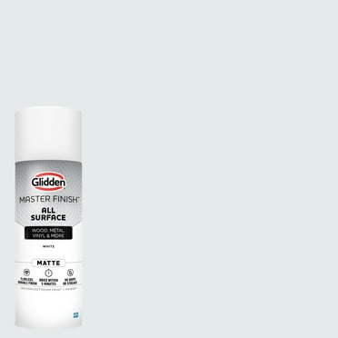 Glidden 12 oz. Matte White Interior/Exterior All Surface Spray Paint and Primer