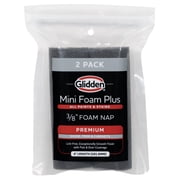 Glidden 4 Inch Foam Roller Cover for Smooth Surfaces with Mini Wire Frame - 2PK, Ideal for Cabinets, Doors, and Trim