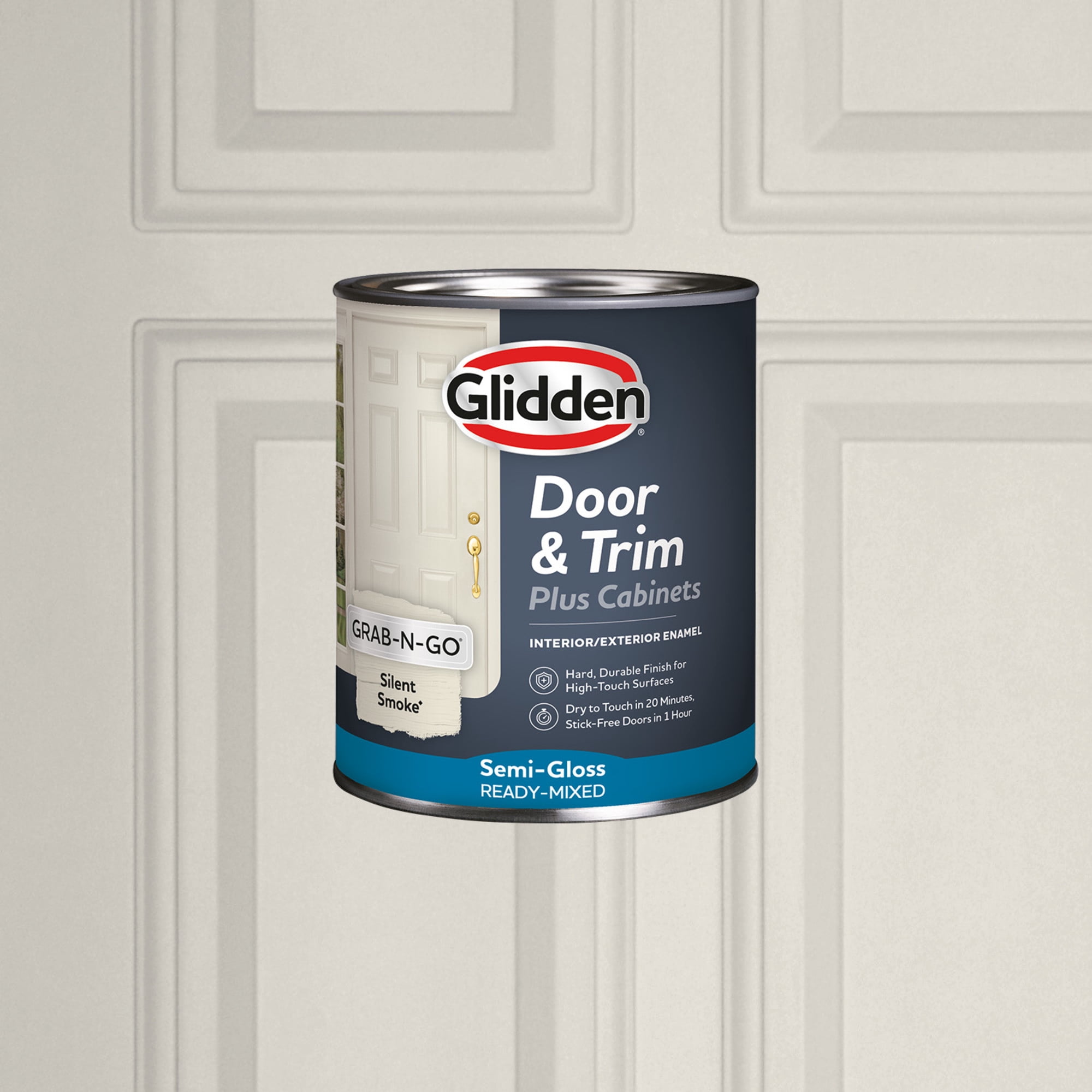 Glidden Cabinet Door and Trim Grab-N-Go Semi Gloss Paint, Silent