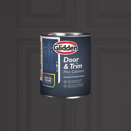 Glidden Cabinet Door and Trim Semi Gloss Paint, Black Magic, 1 Quart