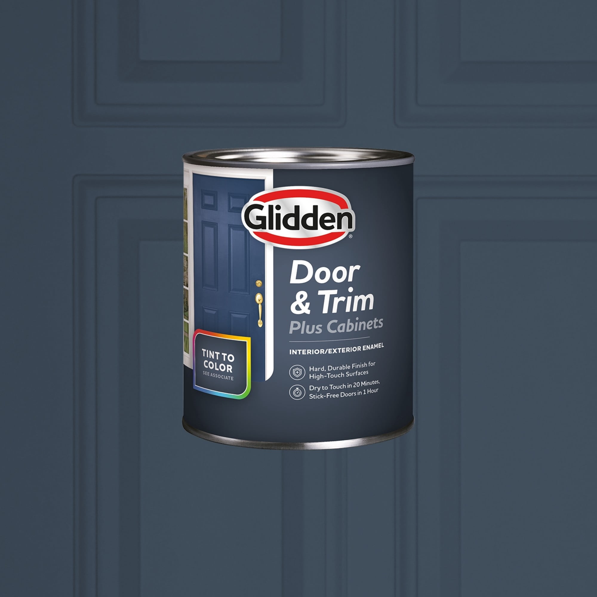 Glidden Cabinet Door and Trim Semi Gloss Paint, Cavalry, 1 Quart