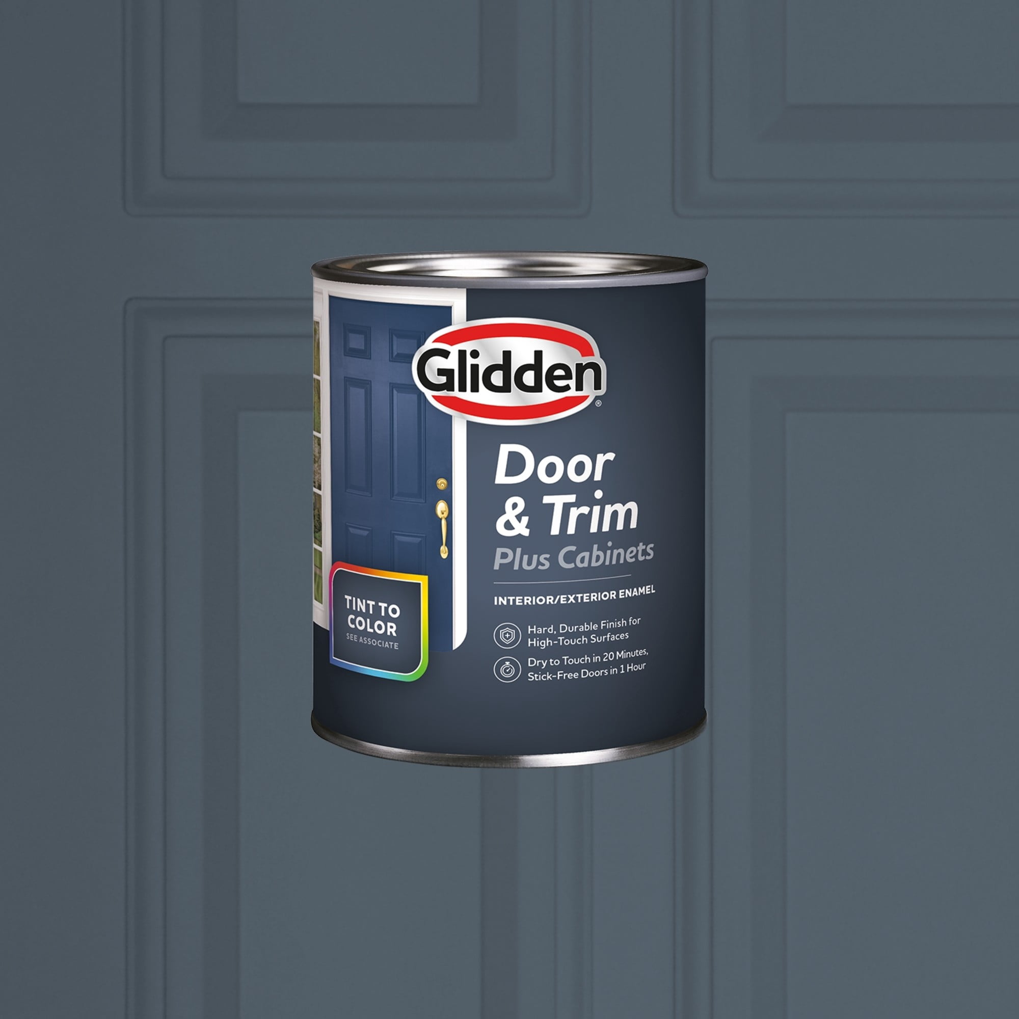 Glidden Cabinet Door and Trim Semi Gloss Paint, Goblin, 1 Quart
