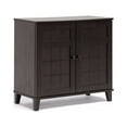 thumbnail image 1 of Glidden Dark Brown Wood Modern Shoe Cabinet, Short, 1 of 5