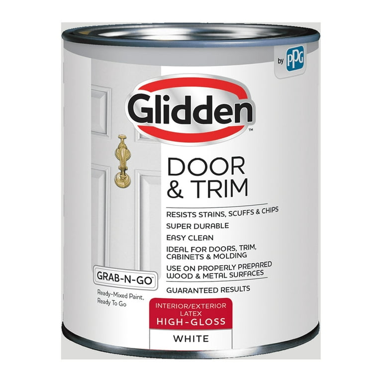 Glidden Trim and Door 1 qt. Deepest Black Gloss Interior/Exterior Oil Paint  GL 301 04 - The Home Depot