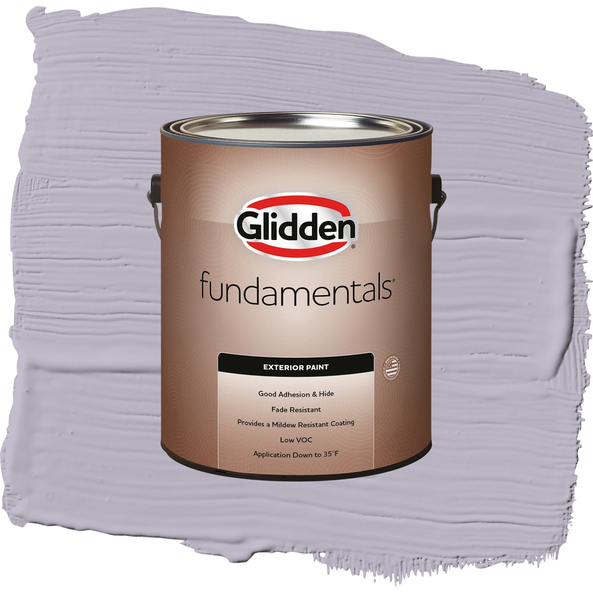 Glidden Fundamentals Cloudberry / Purple, Semi-Gloss Exterior Paint, 1 Gallon