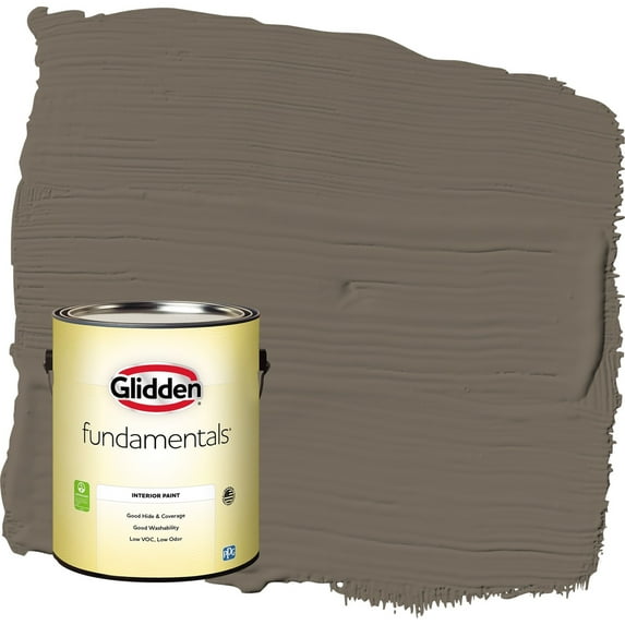 Glidden Fundamentals Granite / Brown Semi-Gloss Interior Paint, 1 Gallon