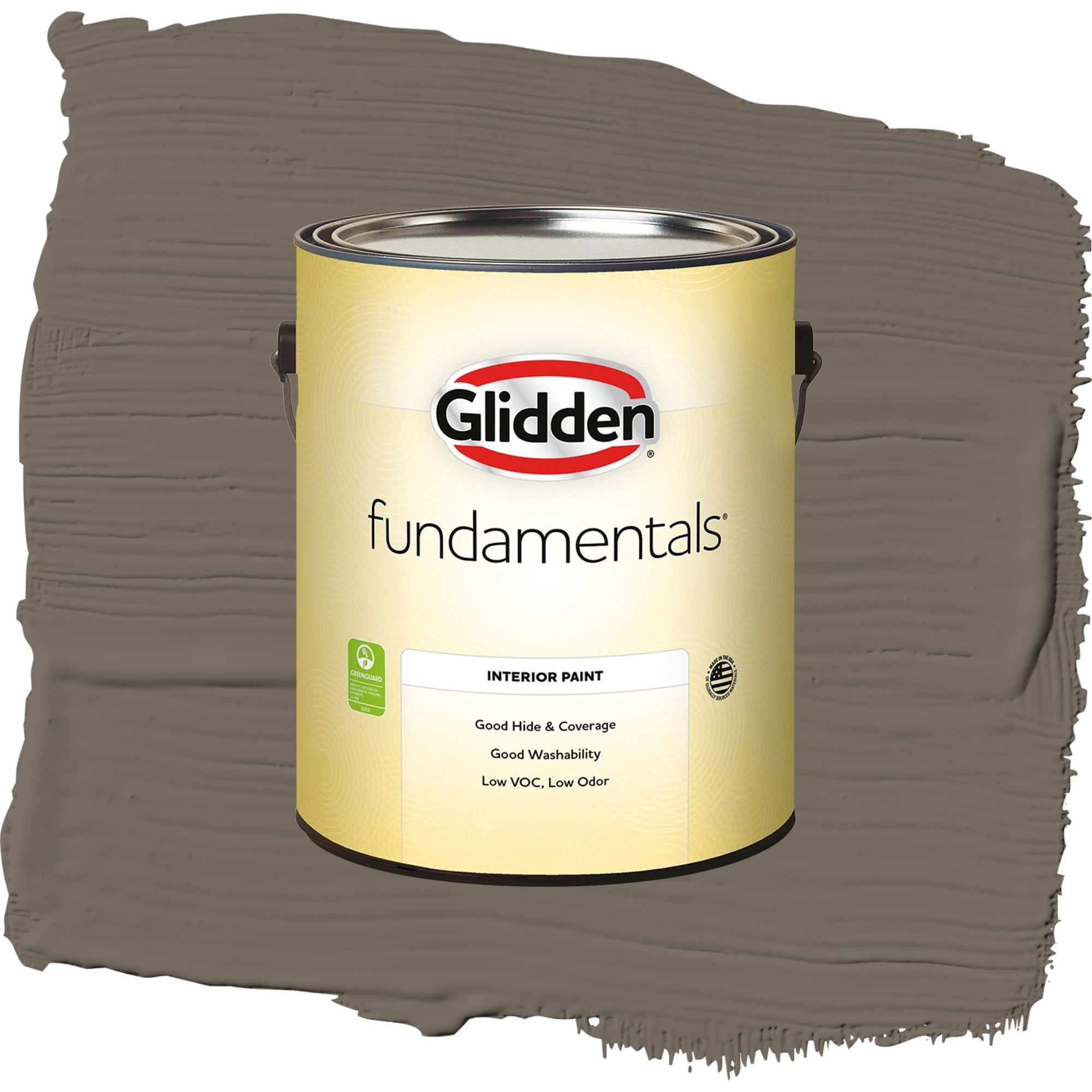 Glidden Fundamentals Granite / Brown, Semi-Gloss Interior Paint, 1 Gallon
