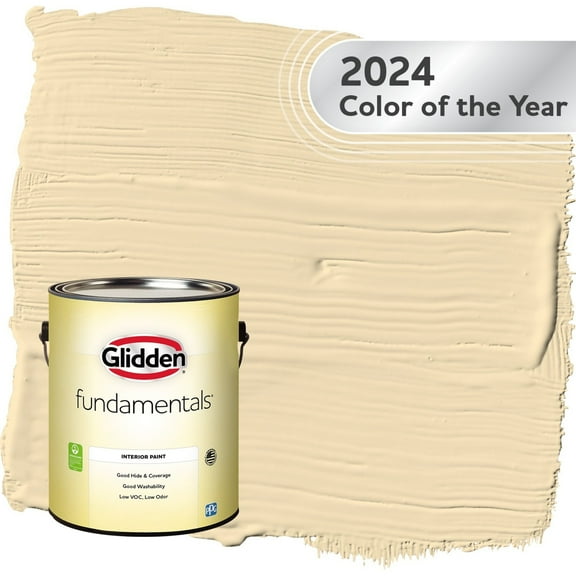 Glidden Fundamentals Limitless / Yellow Semi-Gloss Interior Paint, 1 Gallon