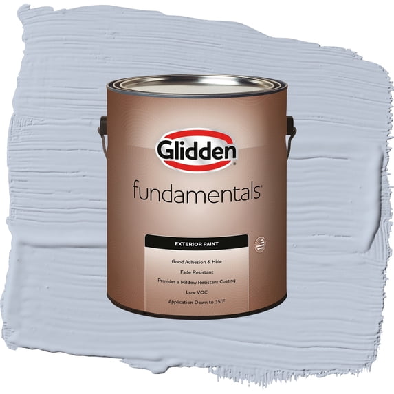 Glidden Fundamentals Northern Exposure / Blue, Semi-Gloss Exterior Paint, 1 Gallon