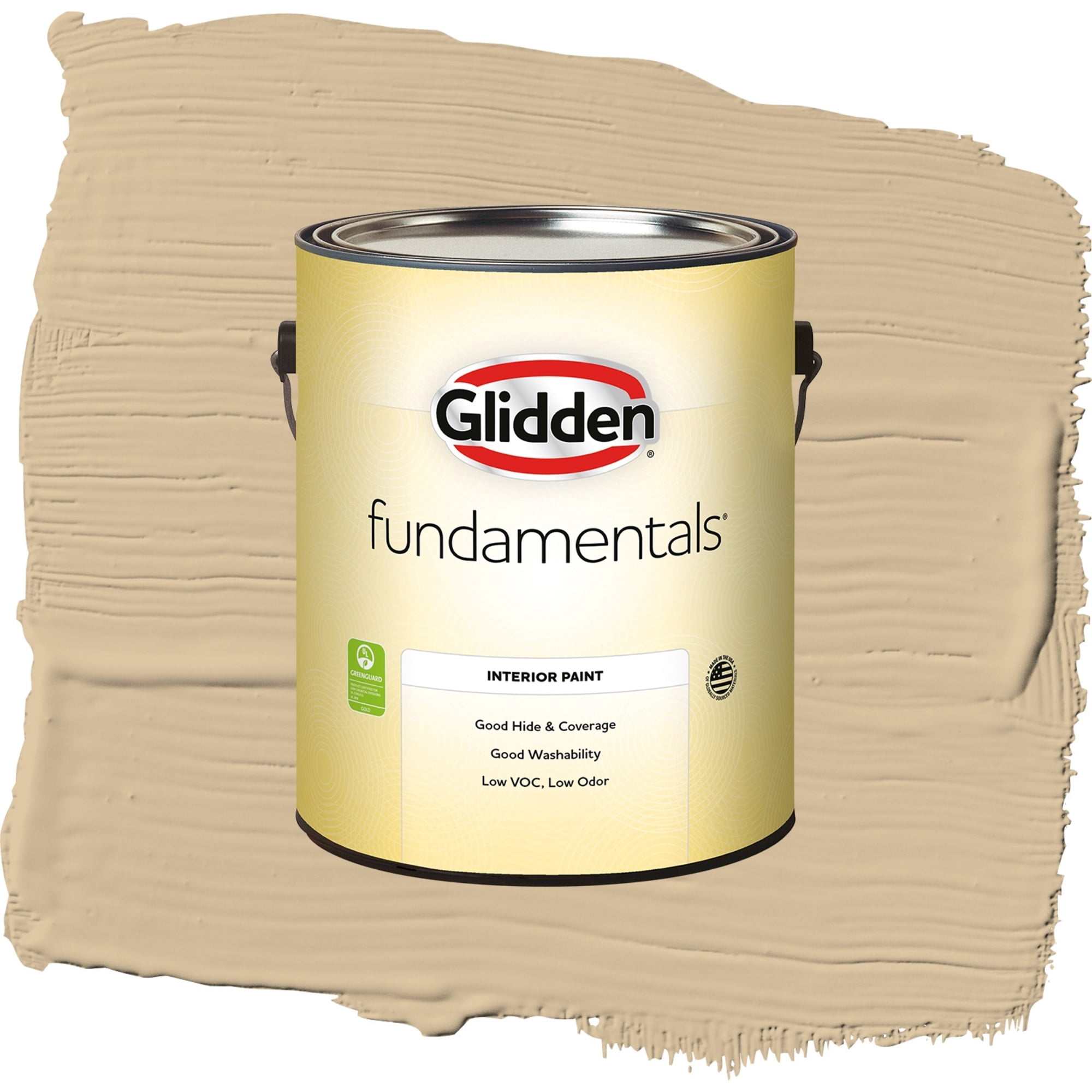 Glidden Fundamentals Pony Tail / Beige, Semi-Gloss Interior Paint, 1 Gallon