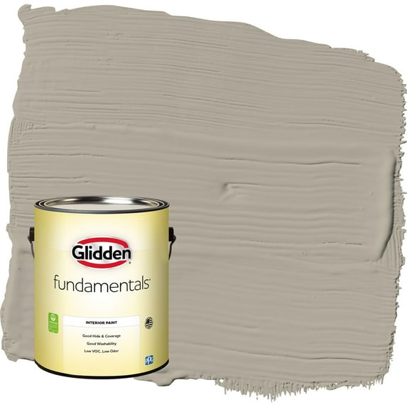 Glidden Fundamentals Sharkskin / Gray Semi-Gloss Interior Paint, 1 Gallon