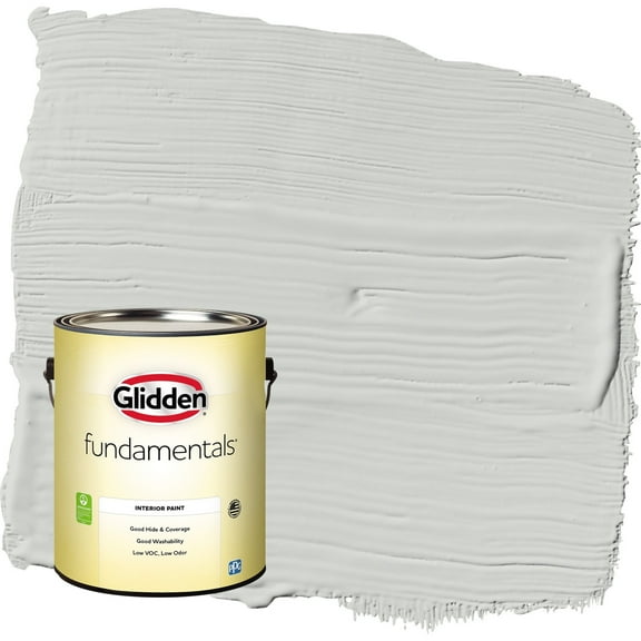 Glidden Fundamentals Tornado / Gray Semi-Gloss Interior Paint, 1 Gallon