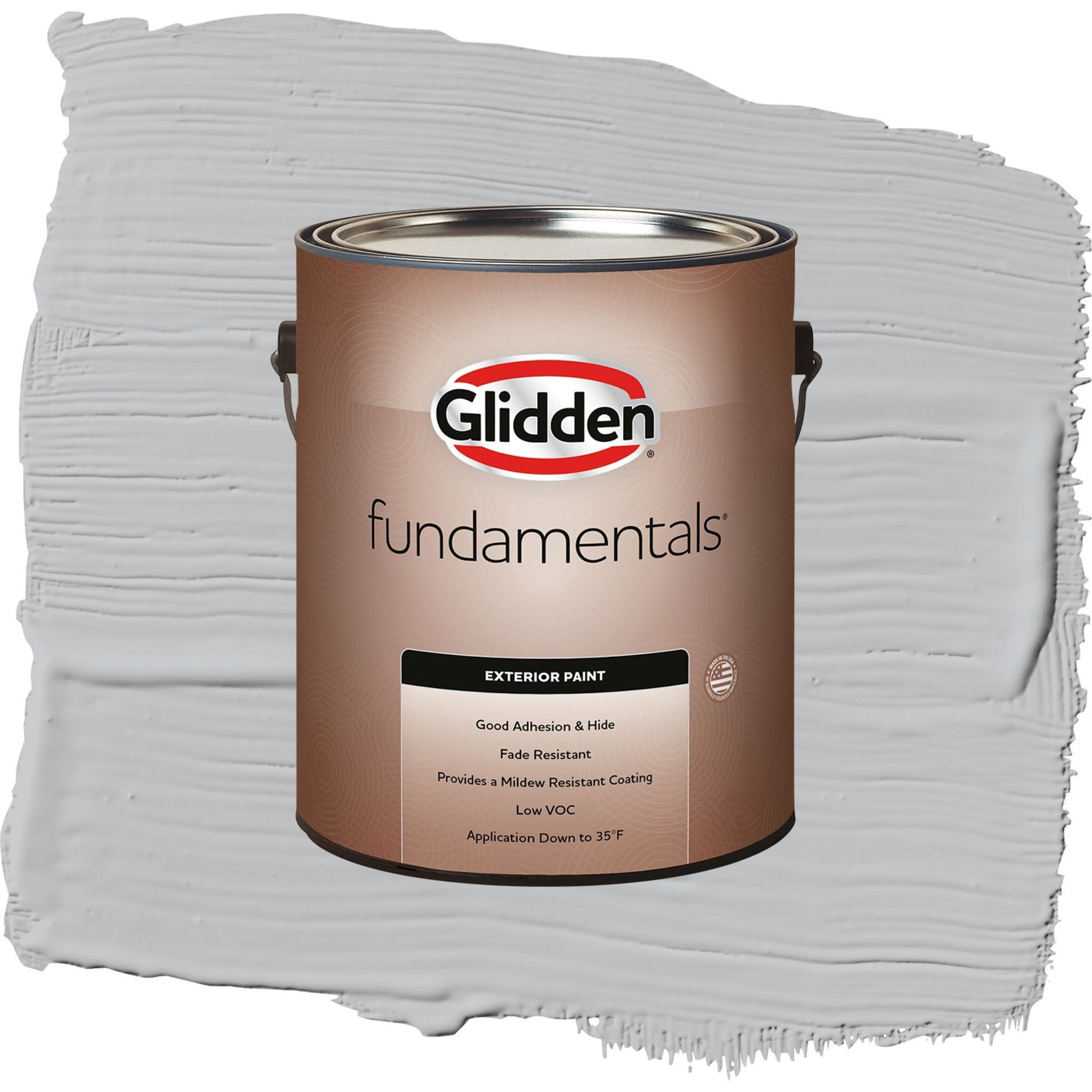 Glidden Fundamentals Whirlwind Semi Gloss Exterior Paint and Primer, 1 Gallon