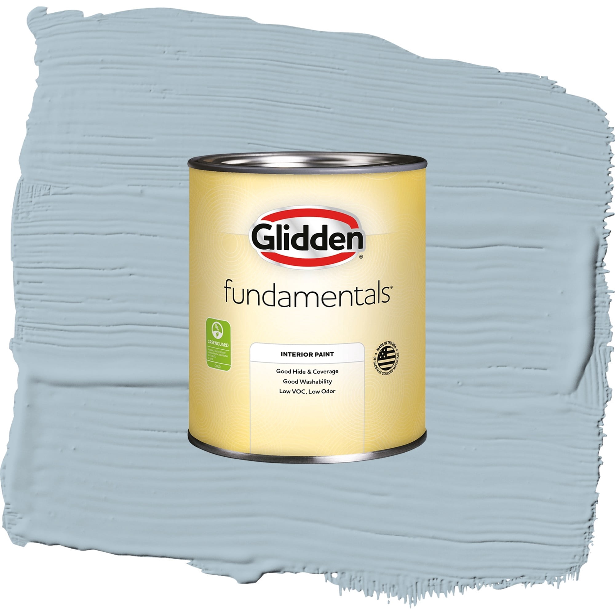 Glidden Fundamentals Chambray / Blue, Semi-Gloss Interior Paint, 1 Quart