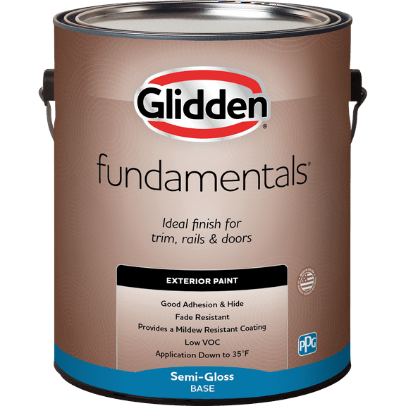 Glidden Fundamentals 1 Quart Exterior Paint Satin, Tintable