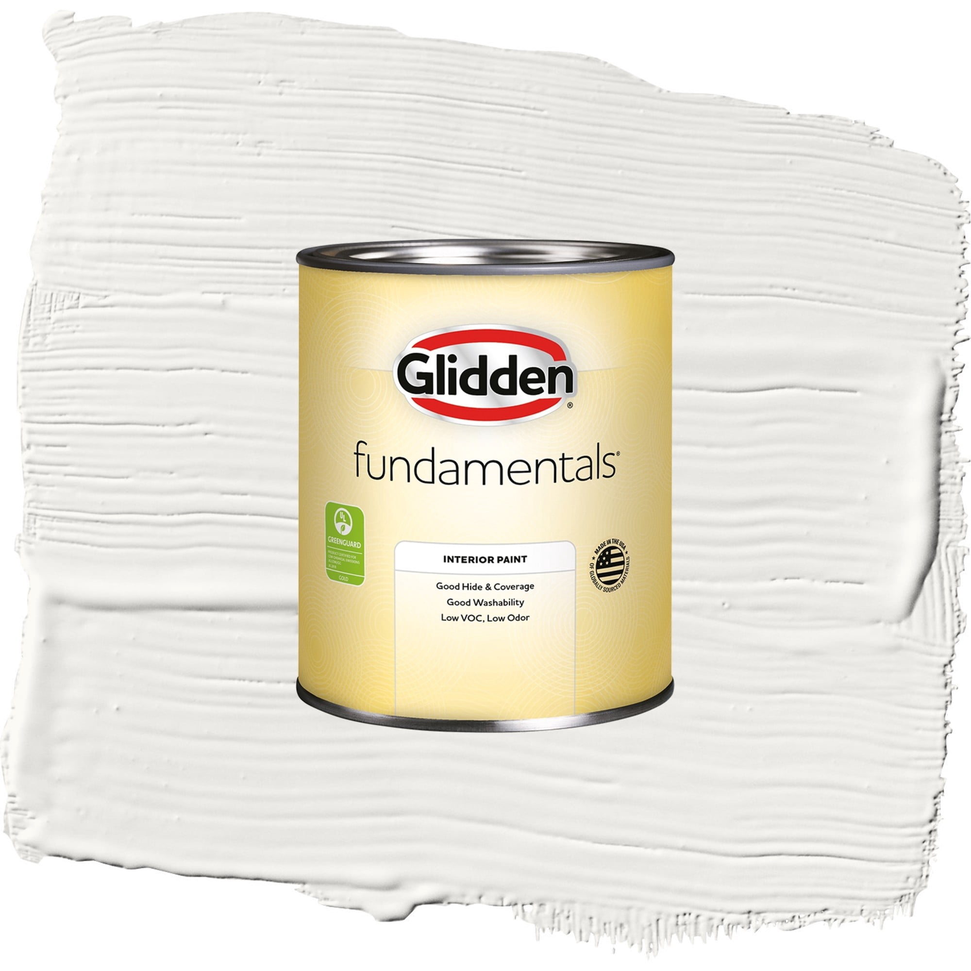 Glidden Fundamentals Silver Feather / Beige, Semi-Gloss Interior Paint, 1 Quart