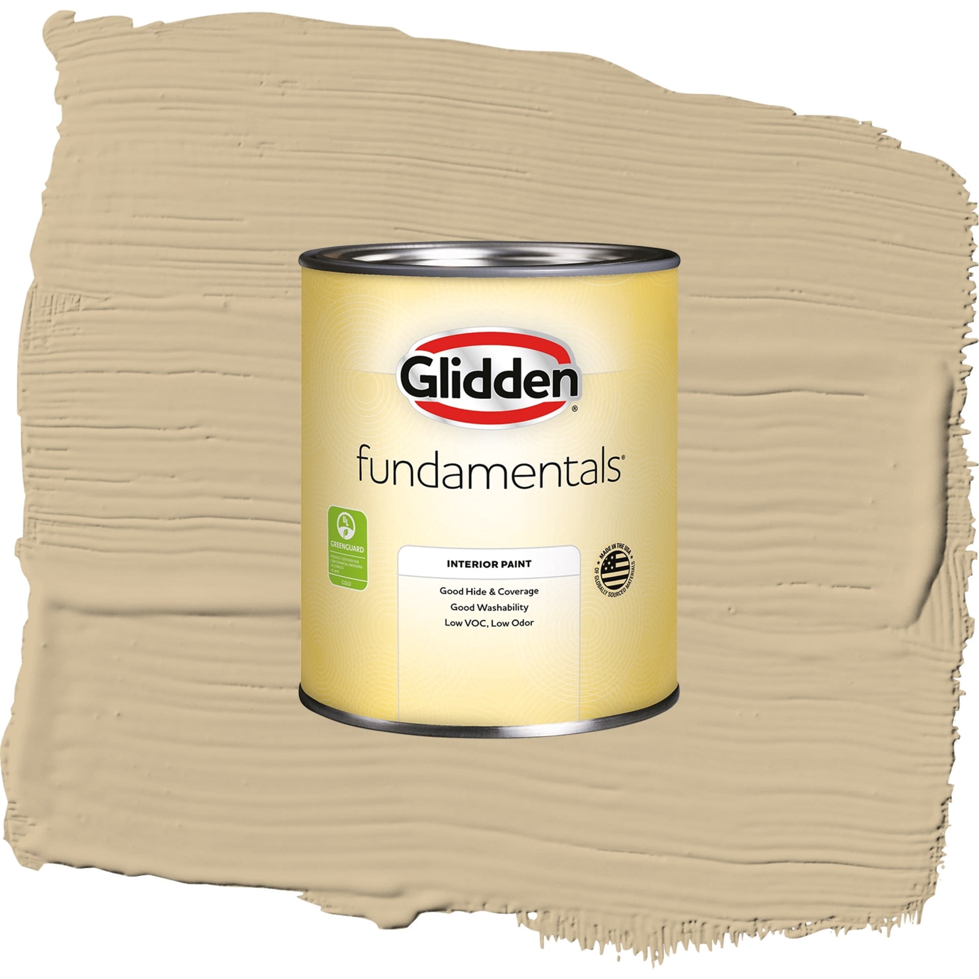 Glidden Fundamentals Spiced Vinegar / Beige, Semi-Gloss Interior Paint, 1 Quart