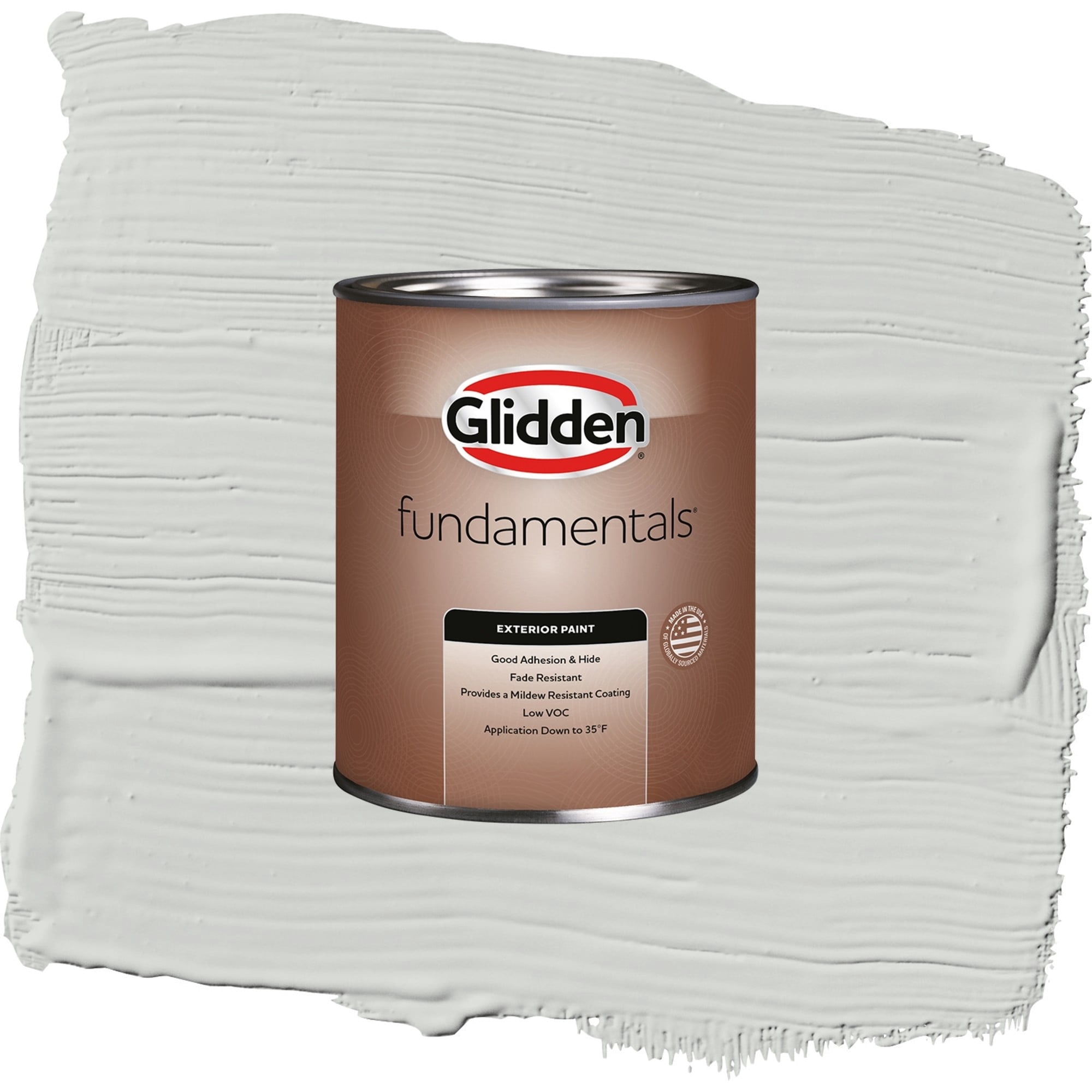 Glidden Fundamentals Tornado Semi Gloss Exterior Paint and Primer, 1 Quart