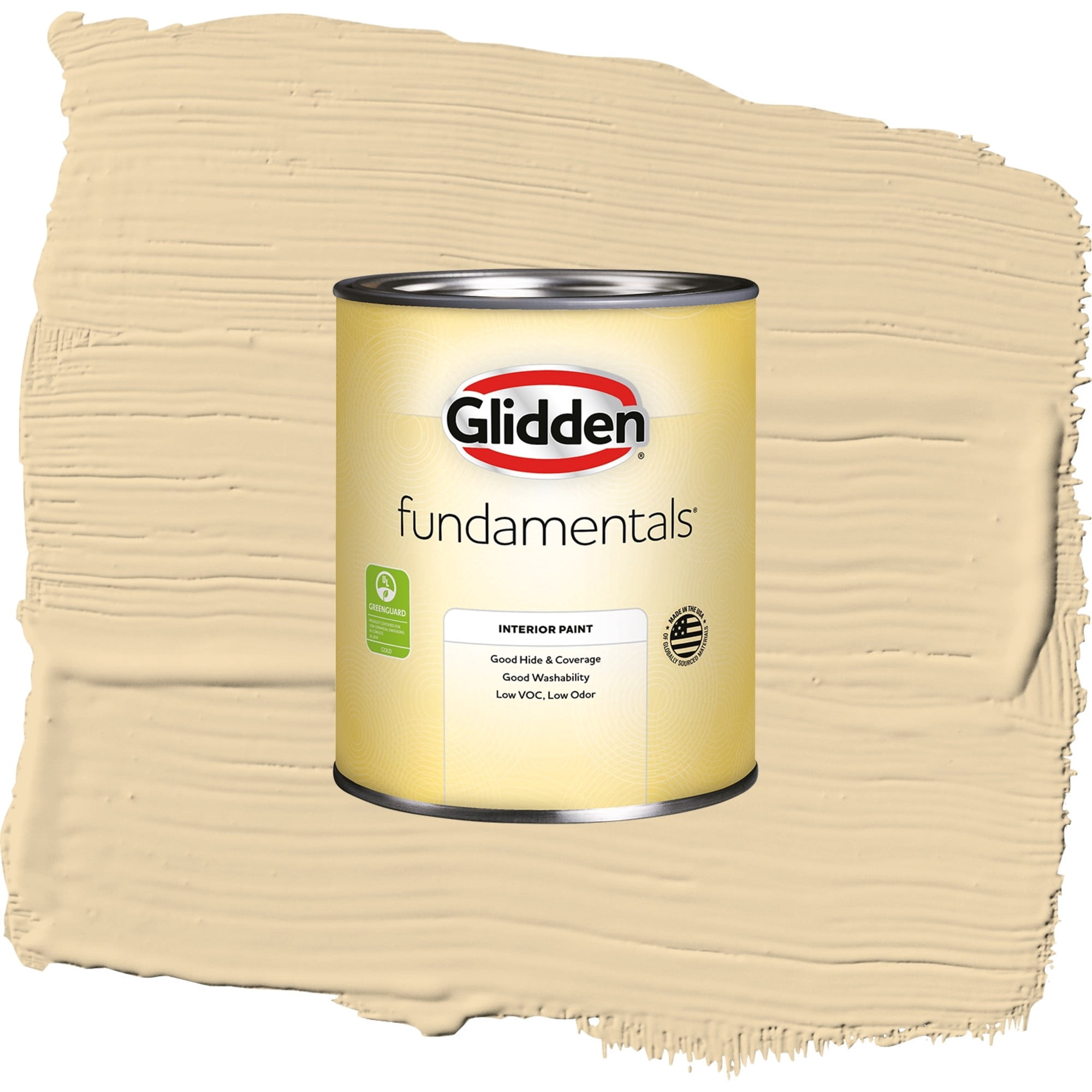 Glidden Fundamentals Tuscan Bread / Beige, Semi-Gloss Interior Paint, 1 Quart