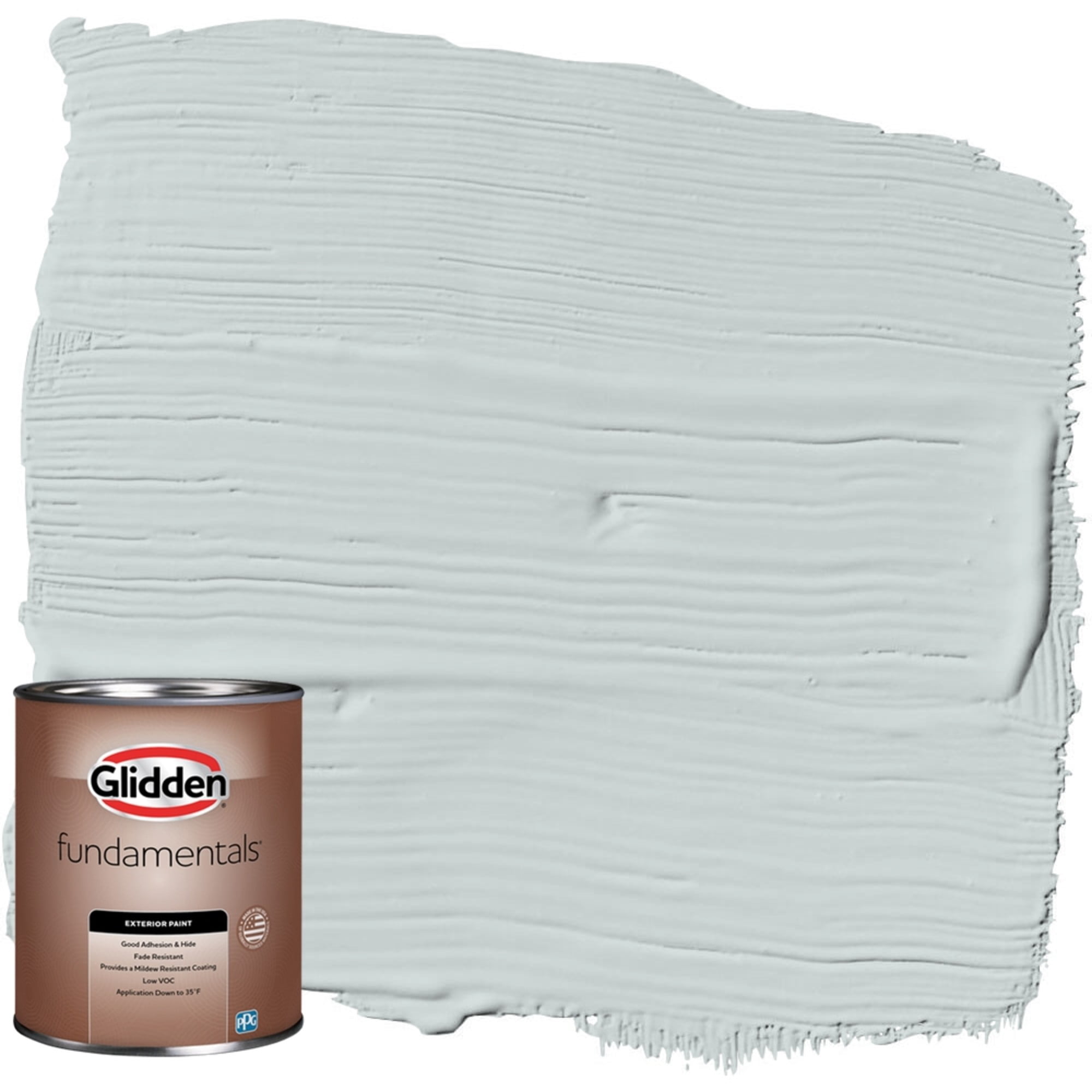 Winter Grey Glidden Fundamentals 1 Quart Winter Chill / Gray Semi-Gloss Exterior ...