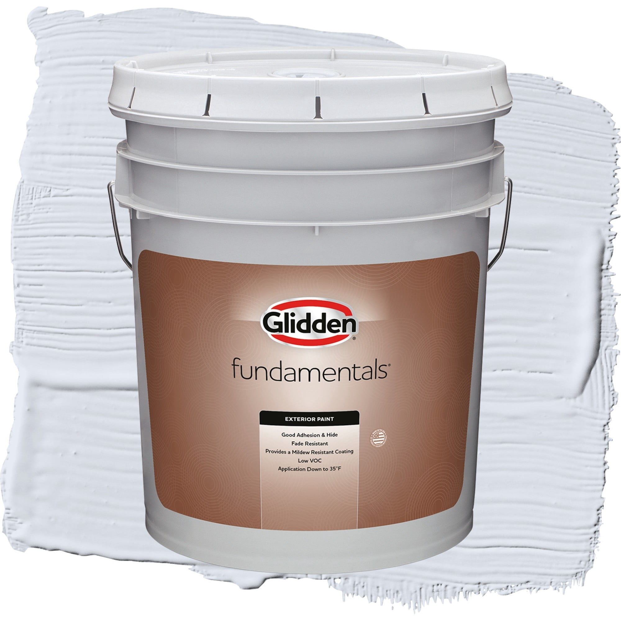 Glidden Fundamentals Irradiant Iris / Purple, Semi-Gloss Exterior Paint, 5 Gallon