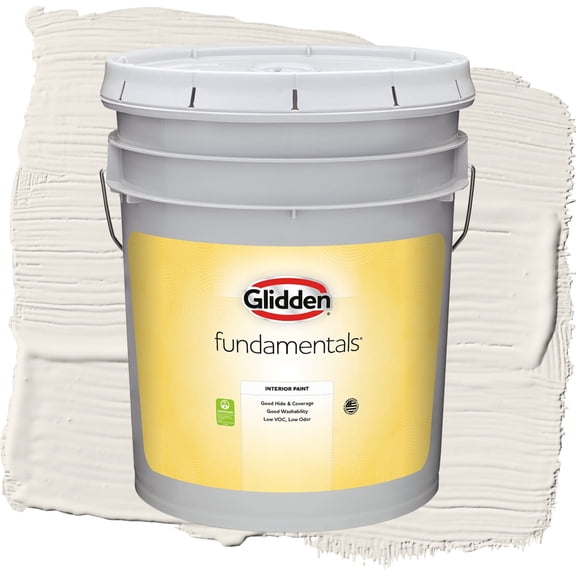 Glidden Fundamentals Mountain Gray / Gray, Semi-Gloss Interior Paint, 5 Gallon