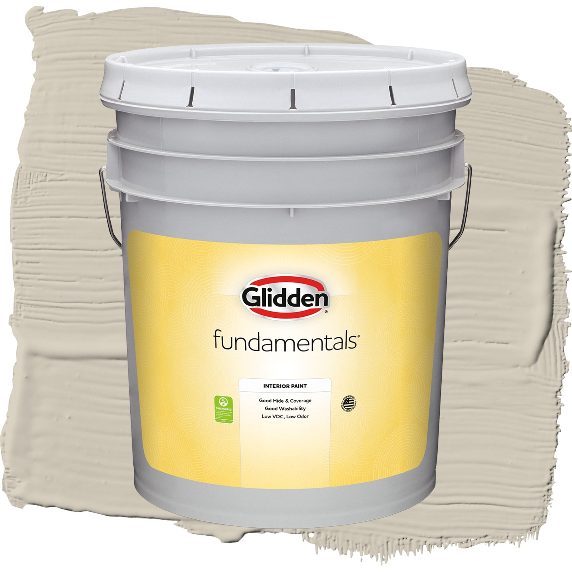 Glidden Fundamentals Ostrich Feather / Beige, Semi-Gloss Interior Paint, 5 Gallon