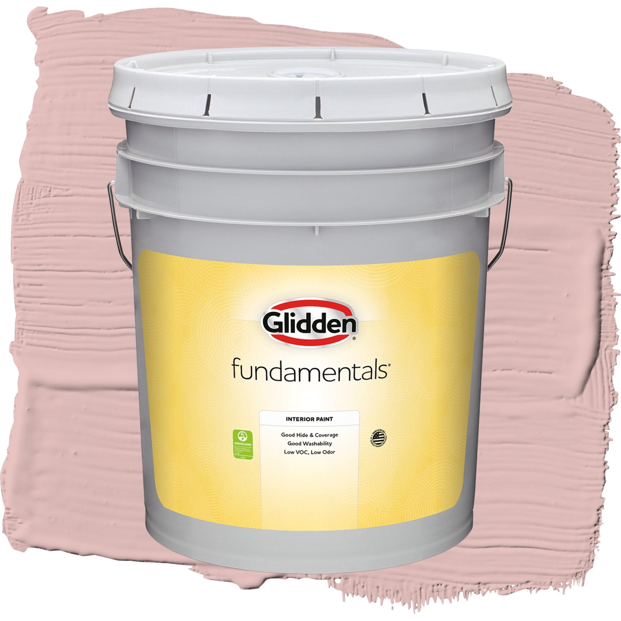 Glidden Fundamentals Rose Hip / Pink, Semi-Gloss Interior Paint, 5 Gallon